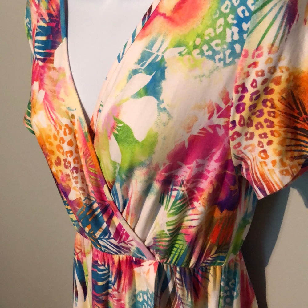 NWOT Boutique Tropical/Animal Print Maxi